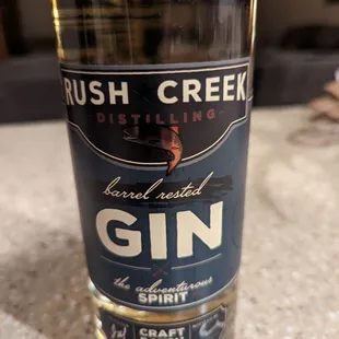 Barrel aged gin