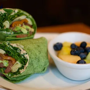 White Bean Avocado Wrap