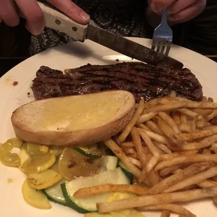 New York strip steak looked good!