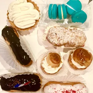 a variety of pastries