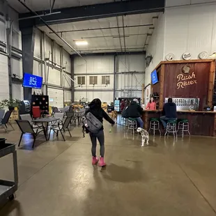 a little girl in the middle of the room