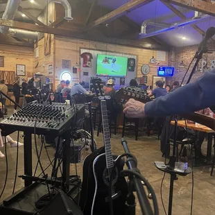 Playin with the band! Live music!