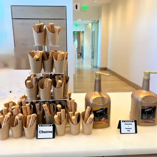 Churros with Chocolate and Caramel Sauce