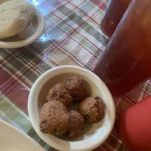 Jalapeño hush puppies.