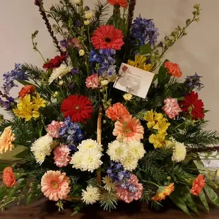 Beautiful Arrangement 1-10-16 by Russell Florist (thank you)