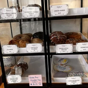 Only one of the pastry cases filled with amazing offerings