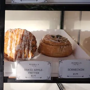pastries on display