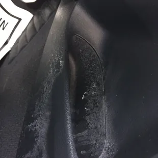 Driver's side of center console. Not cleaned.