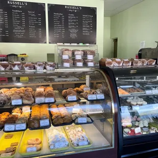 Pastry and dessert selection.