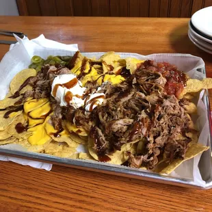 Pulled pork nachos!!