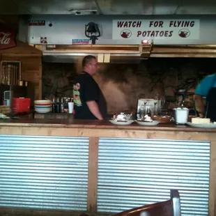 Got to watch them do the cooking right from my table.
