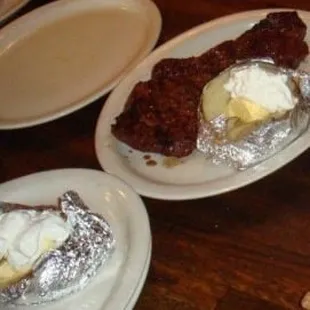 Look at the amount of butter and sour cream they pack into those potatoes. Make sure to order that on the side.