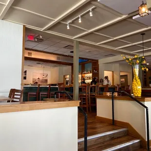 the dining area