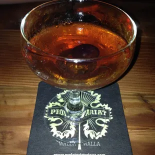 Amazing manhattan at Russell&apos;s !!!!