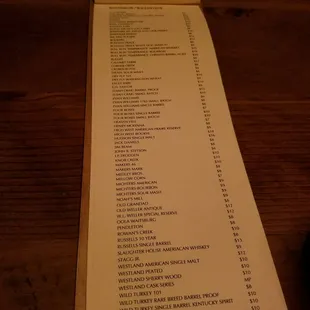 Bourbon list is legit! Noah&apos;s Mill =)