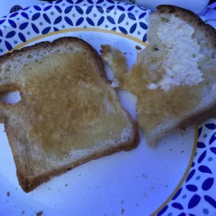 delicious toast from loaf
