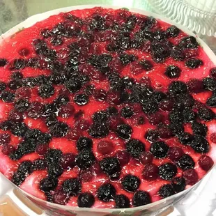 a close up of a cake