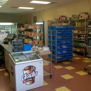 a grocery store with a variety of items