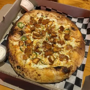 Buffalo chicken pizza