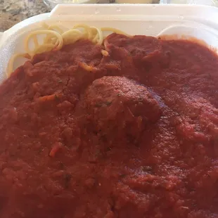 Spaghetti with meatbal