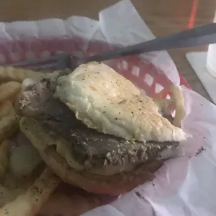 Hot beef one big piece like leather