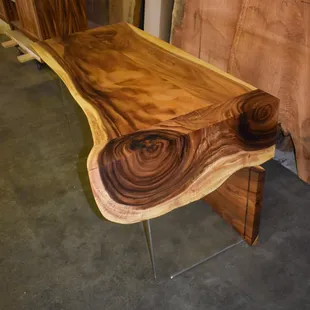 Melting monkeypod desk
