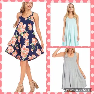 New tank dresses with pockets!  $22.99