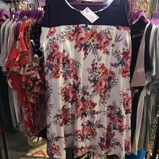 Love this gorgeous floral dress available in plus size!