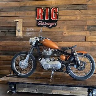 A racing motorcycle.