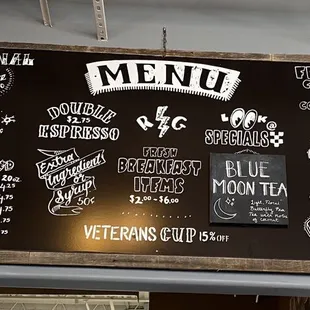 Here is the full menu.