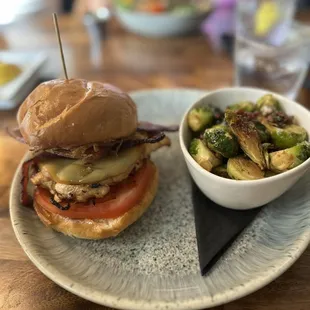 The Gouda Chicken Handheld with Brussels Sprouts