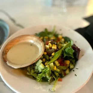 Side salad with citrus vinaigrette