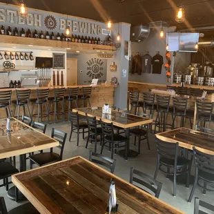 the inside of a restaurant