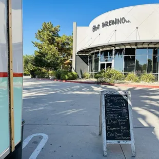 View from coffee cart