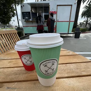 Cookie Butter Latte and Caramel Macchiato