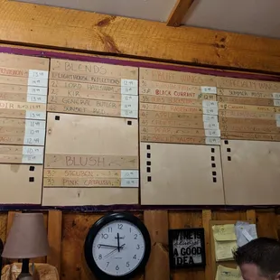 a man sitting in front of a clock