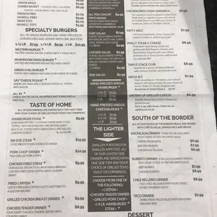 Menu (2/2)