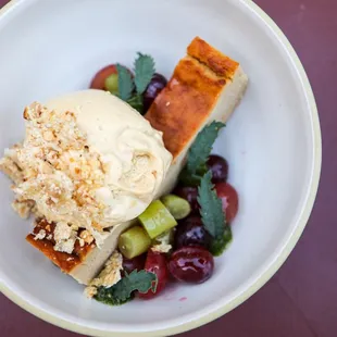 Murrays Grapes, Hazelnut Cake, and White Chocolate Mousse   Instagram: @Maryelda