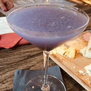 We called this one Black Magic but it was a custom drink by the bar tender.