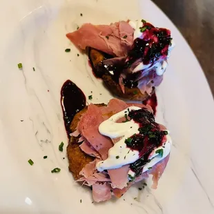 Smoked duck