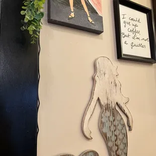 a mermaid and a mermaid tail