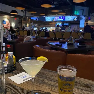 Huckleberry Lemondrop and a Able Baker Atomic Duck IPA Draft.