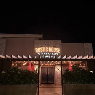 outside