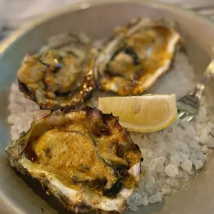 Bourbon Grilled Oysters (3 for $11.95) Chipotle chilies, garlic, butter, brown sugar &amp; a touch of bourbon