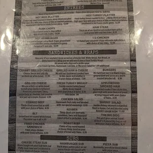 Menu a/o 9/05/2021