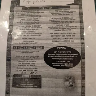 Menu a/o 9/05/2021