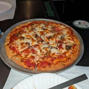 Mushroom pizza