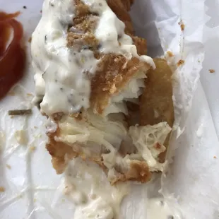 Fried over fried chicken