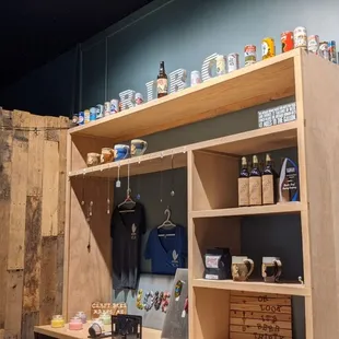 shelves of beer and liquor