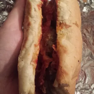 Meatball sub - their bread is super sweet and doesn't taste good with Italian